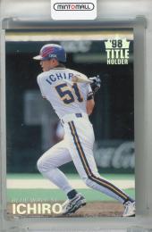 1999 カルビー イチロー タイトルカード(裏面白かけあり) オリックス・ブルーウェーブ