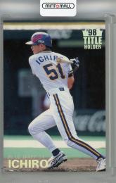 1999 カルビー イチロー タイトルカード(裏面白かけあり) オリックス・ブルーウェーブ