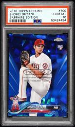 【PSA9鑑定品】大谷翔平2022 Bowman Chrome Sapphire Shohei Ohtani 2022 Topps Chrome Sapphire Edition #1 Base