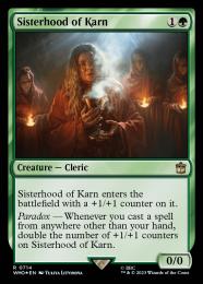 【WHO】【ENG】【サージ・Foil】《カーンのシスターフッド/Sisterhood of Karn》