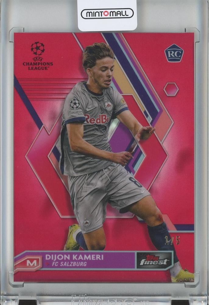 2022-23 Topps Finest UEFA Club Competitions  Dijon Kameri RC/Red Refractors #73(1stナンバー!) 1/5