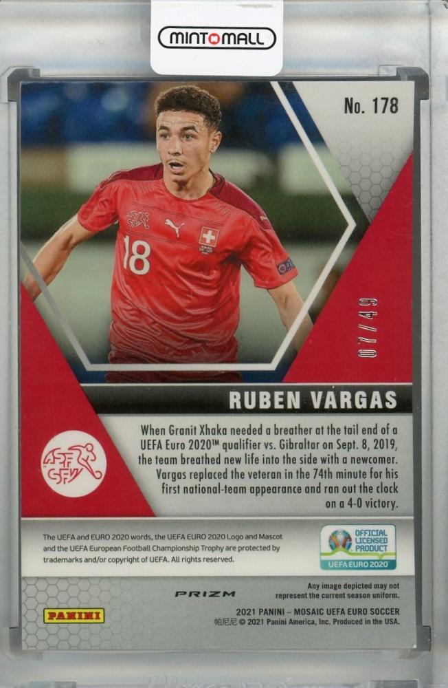 Panini Mosaic Ruben Vargas 10枚限定 カード
