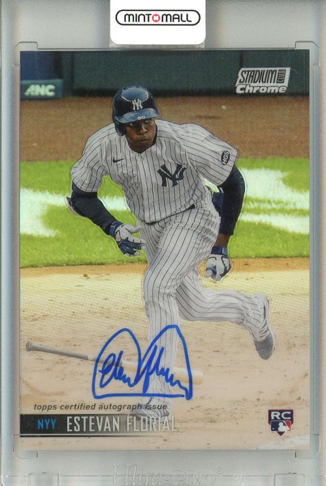 2021 TOPPS STADIUM CLUB CHROME New York Yankees Estevan Florial Autograph Card