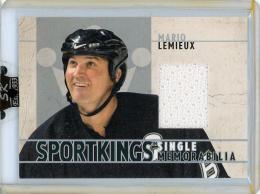 【ローダー変色あり】2007 SPORT KINGS  Mario Lemieux Game Used Memorabilia (Silver Version) 90枚限定