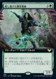 【STX】【JPN】【Foil】拡張アート《成し遂げた錬金術師/Accomplished Alchemist》