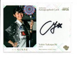 坂口優希恵 直筆サイン入りチェキ BBM シャイニングヴィーナス ダーツ