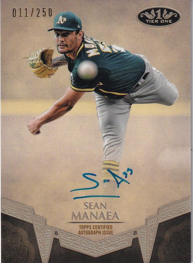 2019 Topps Tier One Oakland Athletics Sean Manaea Break Out Autographs 011/250