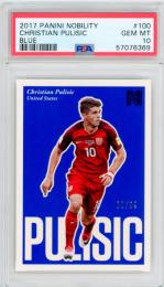 [PSA10] 2017 Panini Nobility	Christian Pulisic 	Blue #100	88/99