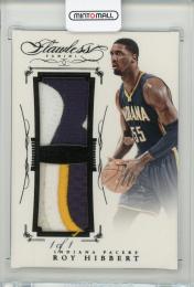 2014-15 Panini Flawless Dual Patches Black Roy Hibbert1of1