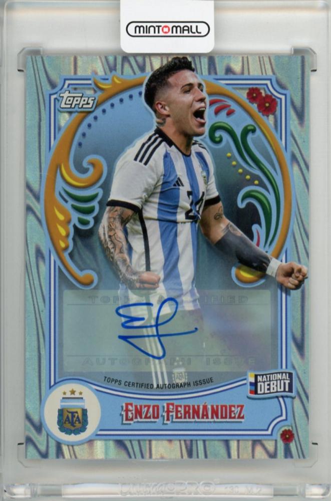 topps Enzo Fernandez Argentina FILETEADO