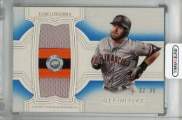 EVAN LONGORIA TOPPS 自筆サイン GAME USED パッチ