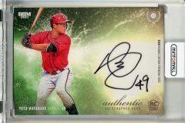 BBM ルーキーエディションプレミアム 2025 渡邉悠斗 直筆サインカード【17/45】 広島東洋カープ