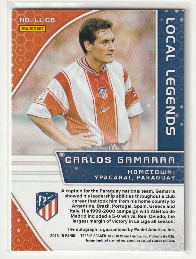 ミントモール Mint 新宿店 18 19 Panini Treble Local Legends Autographs Carlos Gamarra 056 199