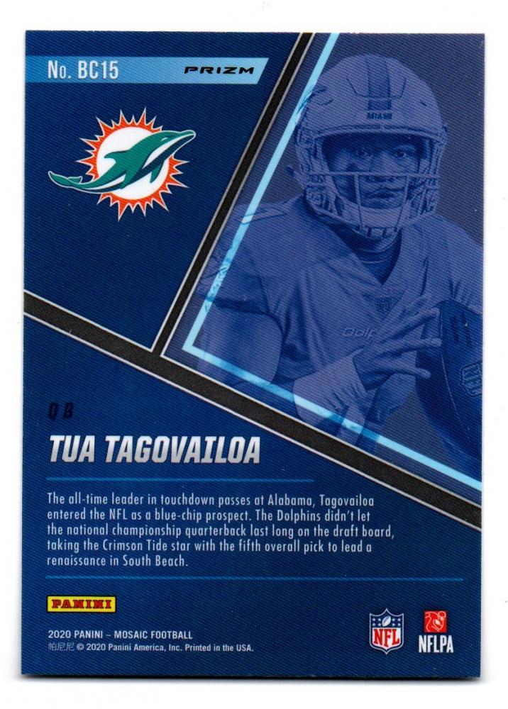 2020 PANINI Mosaic Blue Chips Mosaic / TUA TAGOVAILOA(Miami Dolphins)