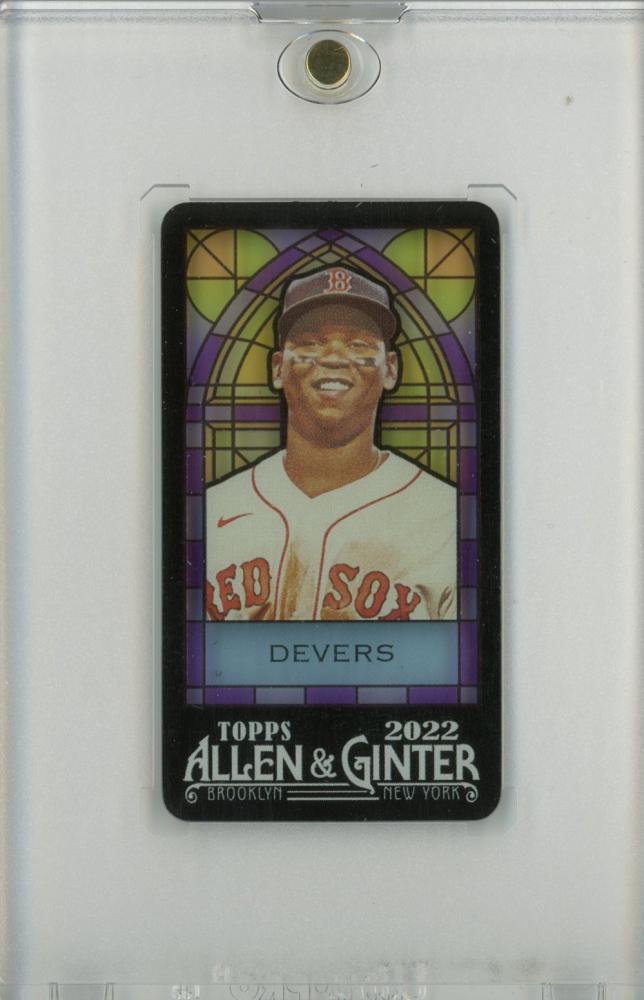 2022 Topps Allen and Ginter Boston Red Sox Rafael Devers mini vitrail - Photo 1 sur 1