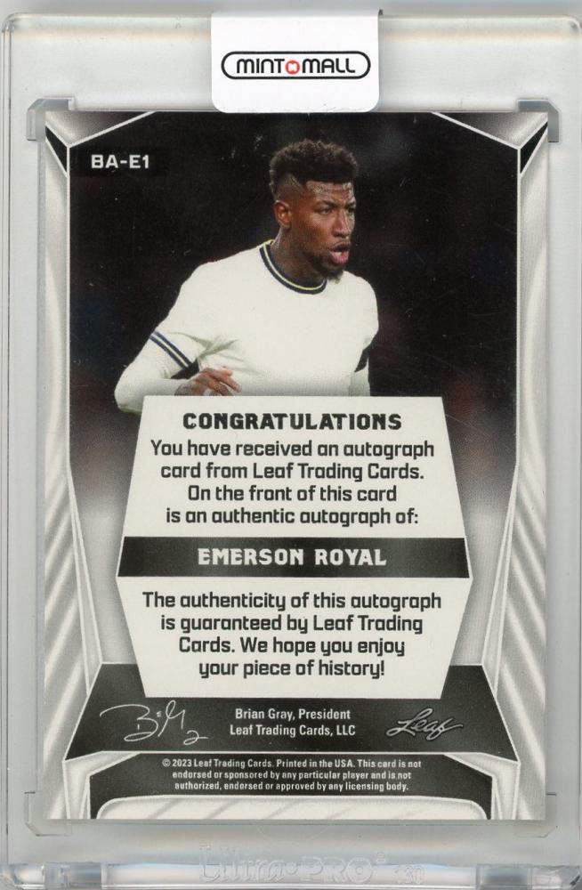 ミントモール / MINT 新宿店 / 2023 LEAF SOCCER Autograph Emerson Royal Tottenham