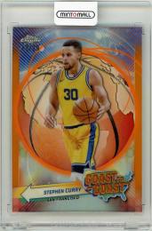 2023-24 Topps Chrome Stephen Curry #CC11 Coast to Coast Orange Refractors【12/25】 San Francisco