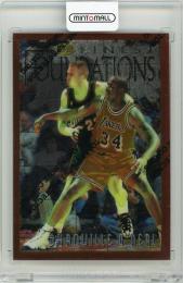 1996-97 Topps Finest Shaquille O'Neal #243 B Los Angeles Lakers