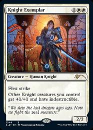 【SLD】【ENG】【Foil】《模範の騎士/Knight Exemplar》