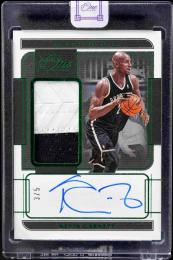 2021-22 Panini One and One Kevin Garnett  Jersey Autographs Green #6【3/5】 Brooklyn Nets