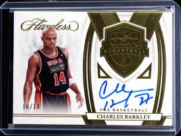 2021-22 Panini Flawless Charles Barkley USA Basketball Autographs Gold #15【10/10】 United States of America