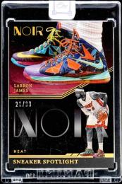 2021-22 Panini Noir LeBron James Sneaker Spotlight #6【20/99】 Miami Heat