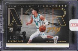 2020-21 Panini Noir LaMelo Ball Horizontal Spotlight Autographs #20【14/99】 Charlotte Hornets