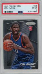 2014-15 Panini Prizm Philadelphia Joel Embiid Base (RC) (PSA9)