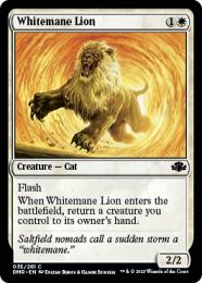 【DMR】【ENG】【Foil】《白たてがみのライオン/Whitemane Lion》