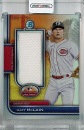 2023 Topps Bowman Chrome Matt McLain 2022 AFL Relics #AFLR-MM ※初期傷・裏面へこみあり【030/150】 Cincinnati Reds