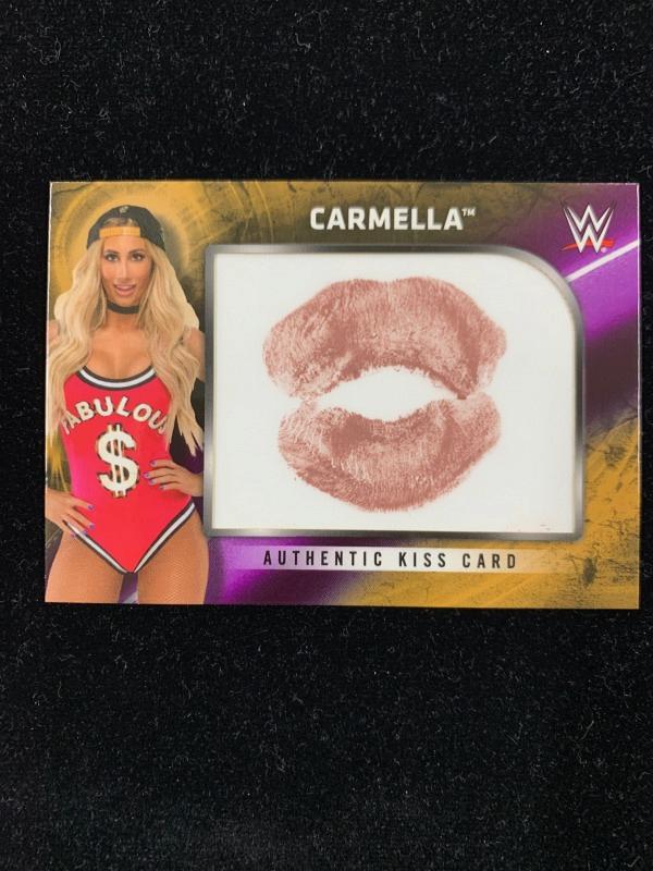 新色追加! wwe Kiss Kiss card 目玉商品 カーメラ カーメラ Carmella