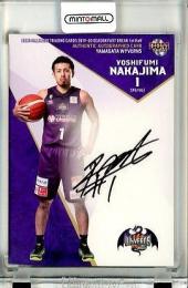 2019-20 BBM B.LEAGUE FAST BREAK 1st Half 中島良史 直筆サインカード【072/115】
