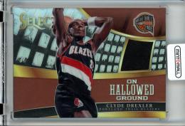 2014-15 Panini Select Clyde Drexler On Hallowed Ground/#8/Jersey/Silver Prizm【25/49】 Portland Trail Blazers