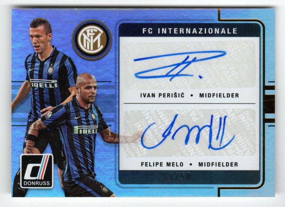 ミントモール Mint 広島店 16 17 Panini Donruss Soccer 直筆サインカード Ivan Perisic Felipe Melo 05 50