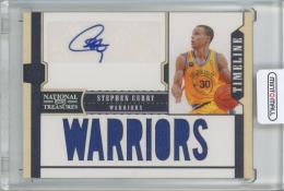 2010-11 Panini Playoff National Treasures  Stephen Curry Timeline Jersey Autograph ※ジャージ「W」部分ダメージ有 【11/25】