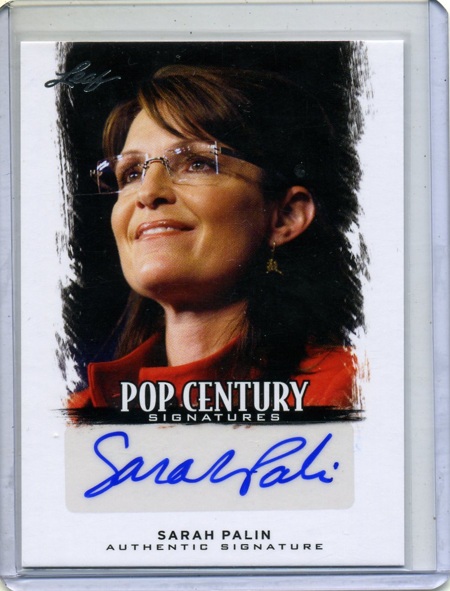 ミントモール Mint 横浜店 サラ ペイリン Sarah Palin 直筆サイン 12 Leaf Pop Century