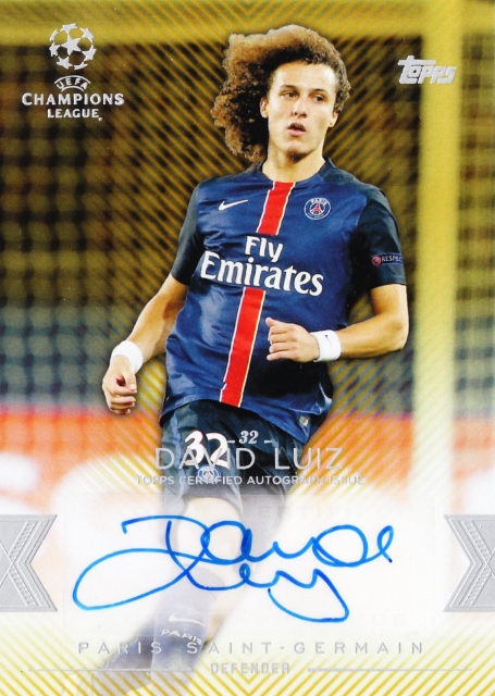 david luiz ダヴィド ルイス 直筆サインカード