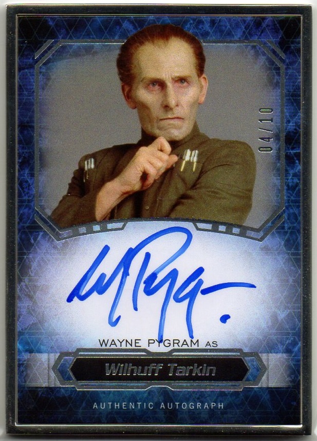 ミントモール Mint 池袋店 16 Topps Star Wars Masterwork Silver Framed Parallel Autograph Wayne Pygram Wilhuff Tarkin 04 10